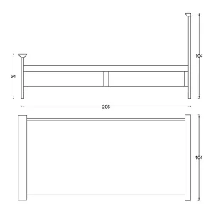 ابعاد دقیق تخت یک نفره غزال BR132