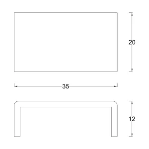 ابعاد دقیق پایه مانیتور صدف DP423