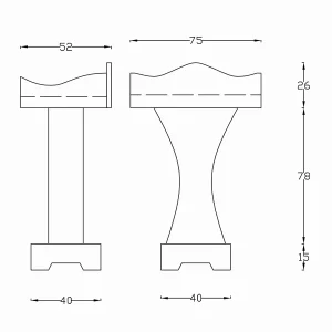 ابعاد دقیق تریبون ایستاده سرو TW121