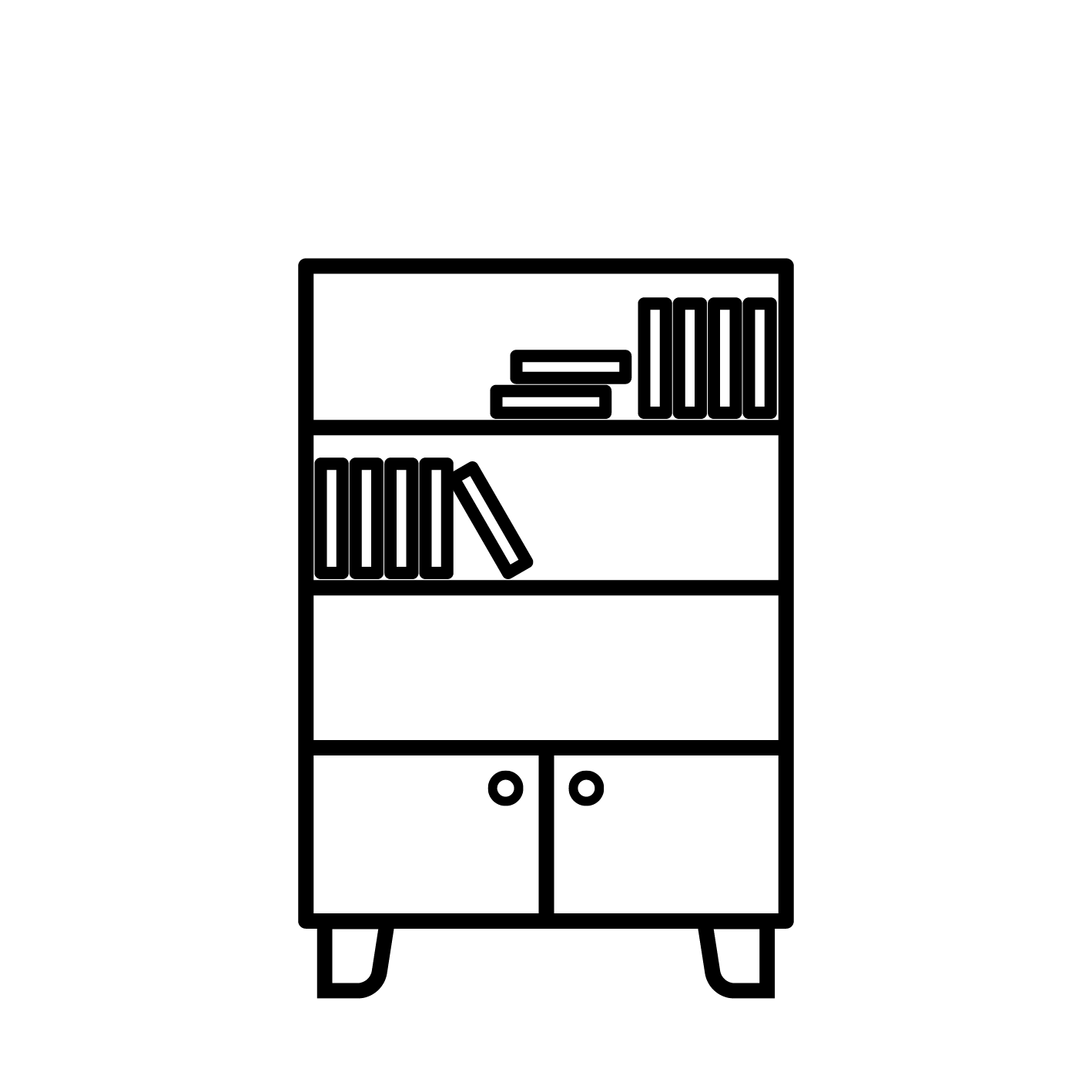 قفسه و کتابخانه