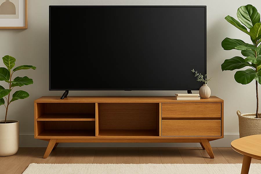 میز Tv علاوه‌بر نگهداری تلویزیون، نقش مهمی در عملکرد و زیبایی فضای نشیمن ایفا می‌کند.