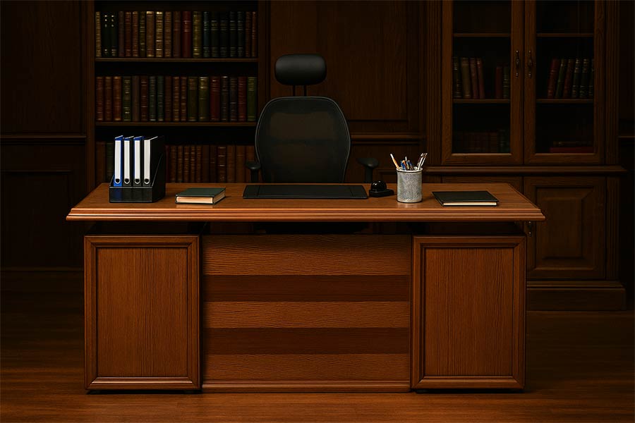 هنگام خرید میز مدیریتی به کیفیت متریال، دوام و استحکام میز توجه ویژه داشته باشید.